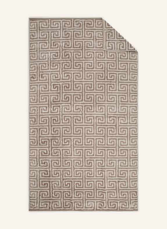 Cawö Ręcznik kąpielowy NOBLESSE ELEGANCE SZAROBRĄZOWY / KREMOWY