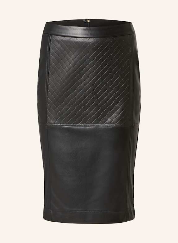 SPORTALM Spódnica z mieszanki materiałów CZARNY