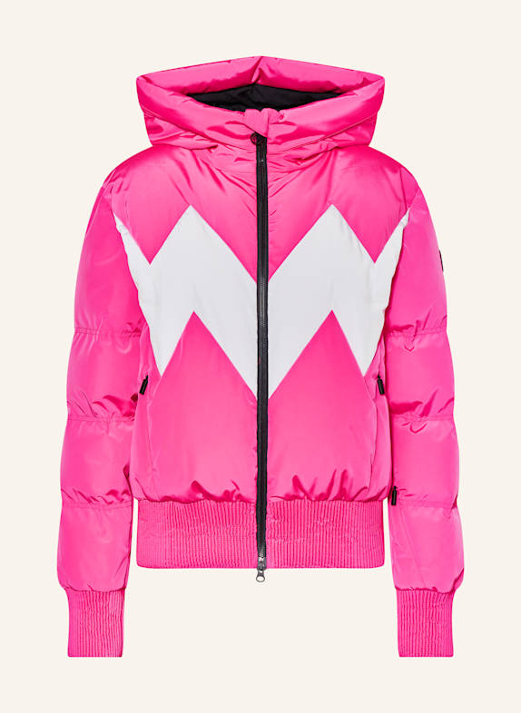 SPORTALM Daunen-Skijacke PINK/ WEISS