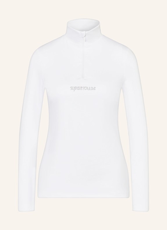 SPORTALM Midlayer mit Schmucksteinen WEISS