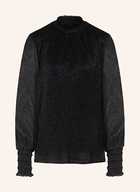 MOS MOSH Longsleeve MMXIMENA mit Glitzergarn SCHWARZ
