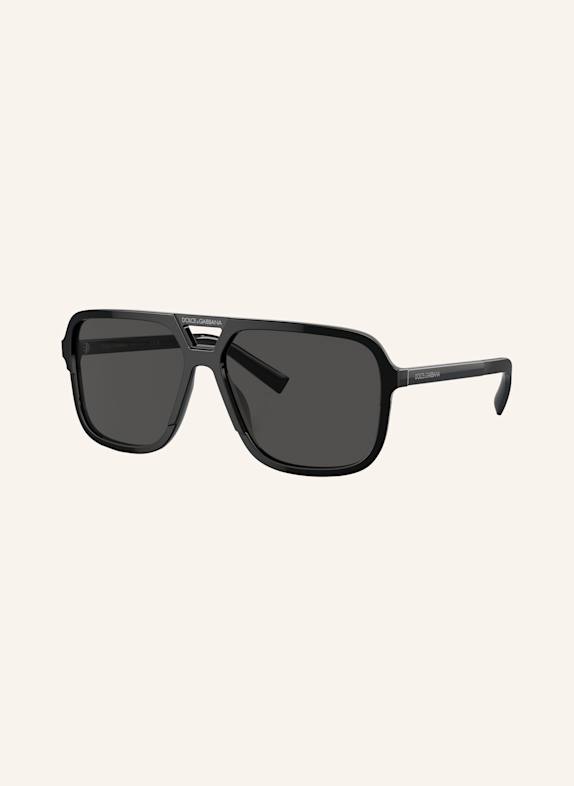 DOLCE & GABBANA Sonnenbrille DG4354 501/87 - SCHWARZ/ DUNKELGRAU
