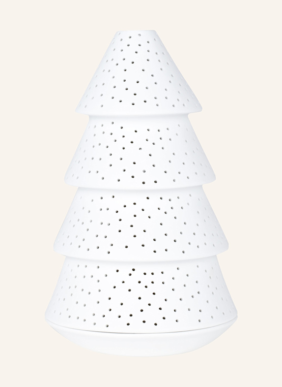 RÄDER Dekofigur TANNENLICHT LARGE mit Teelichthalter WEISS