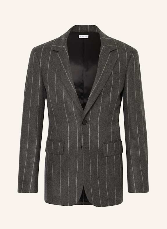 BURBERRY Anzugsakko Slim Fit aus Flanell DUNKELGRAU