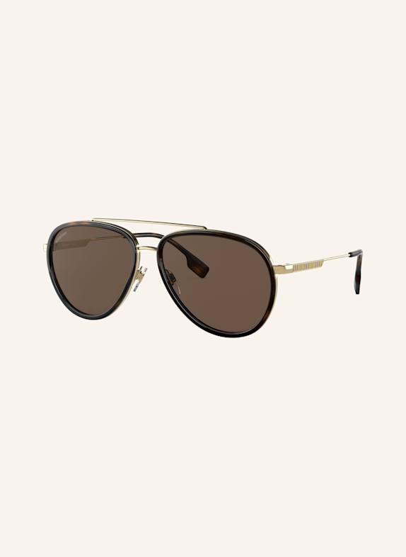 BURBERRY Sonnenbrille BE3125 101773 - GOLD/ DUNKELBRAUN