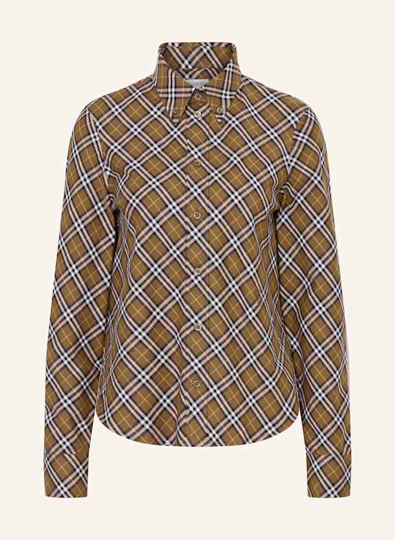 BURBERRY Hemdbluse KHAKI/ SCHWARZ/ WEISS