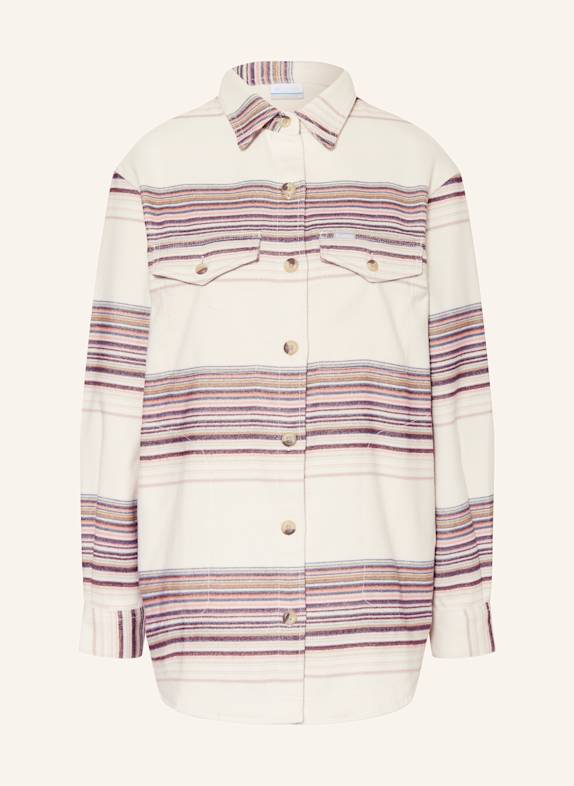 Columbia CALICO BASIN™ outdoor blouse CREAM/ DARK PURPLE/ BROWN