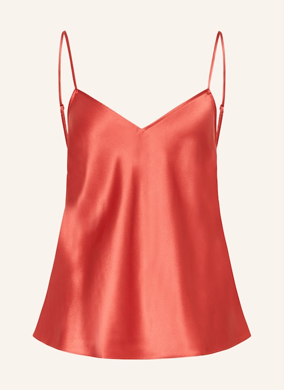 ERES Pajama top DRINK made of silk LIGHT RED