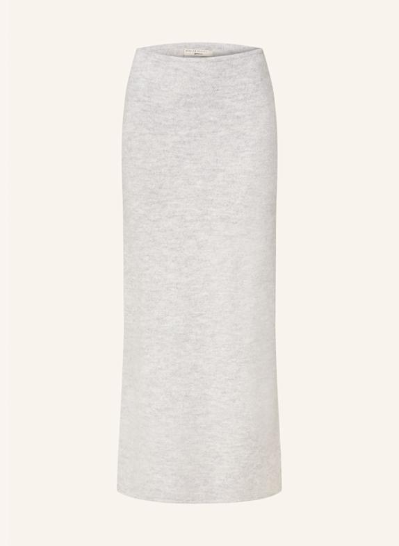 gina tricot Strickrock HELLGRAU