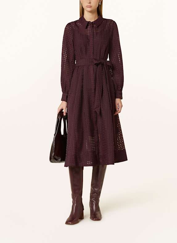 Phase Eight Hemdblusenkleid NATALIE DUNKELROT