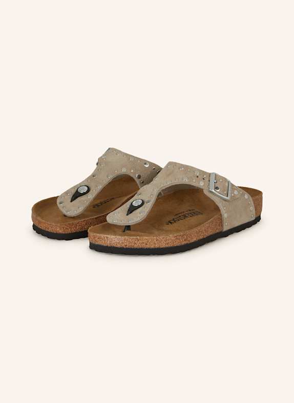 BIRKENSTOCK GIZEH RIVET LEVE flip flops TAUPE