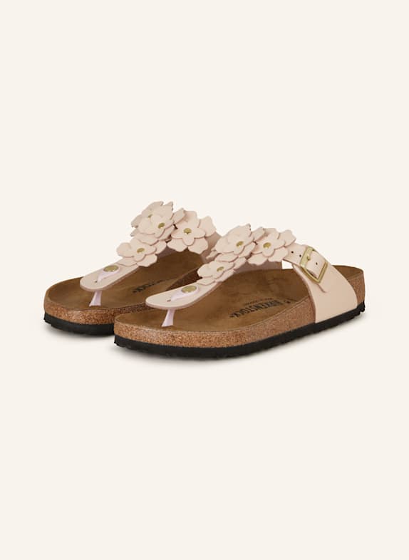 BIRKENSTOCK GIZEH FLOWERS LE flip flops LIGHT PINK