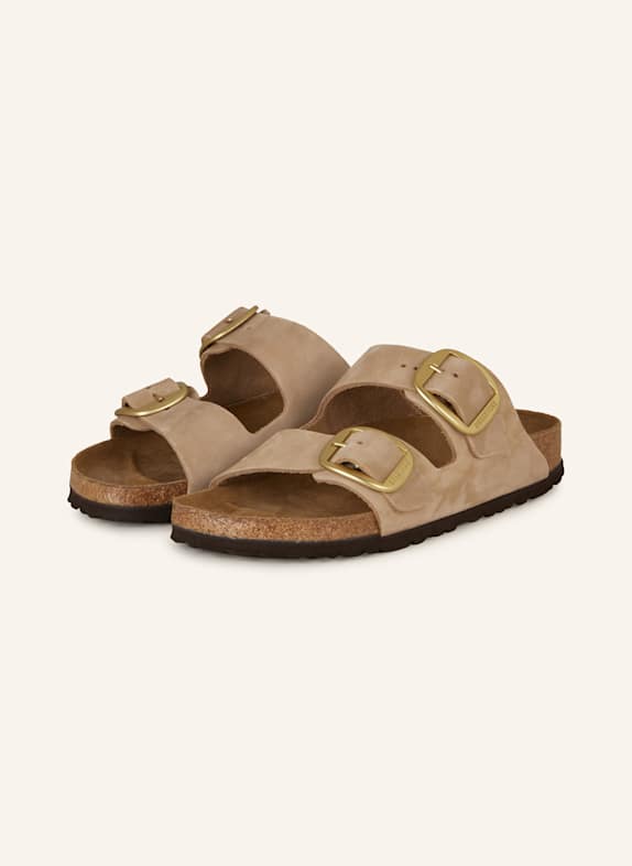 BIRKENSTOCK Pantoletten ARIZONA BIG BUCKLE LENB HELLBRAUN