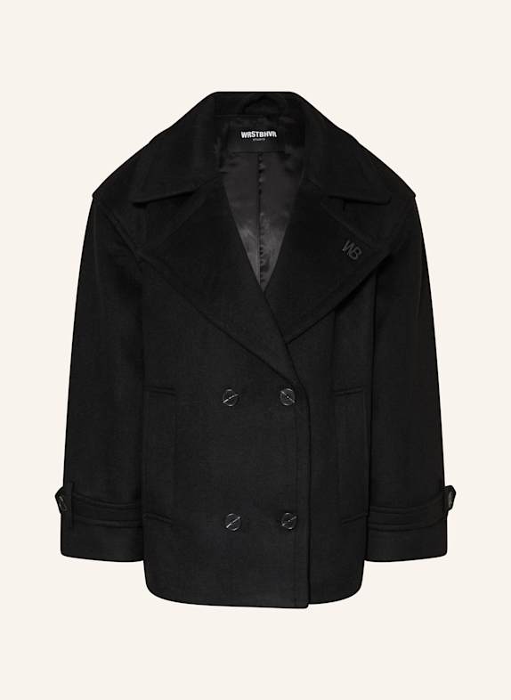 WRSTBHVR MURPHY pea coat BLACK