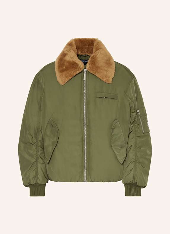 WRSTBHVR Blouson TIZIAN mit abnehmbarem Kunstfell OLIV