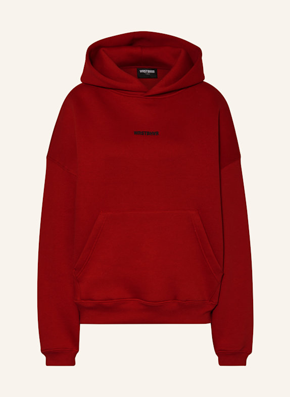 WRSTBHVR Oversized hoodie GARM RED