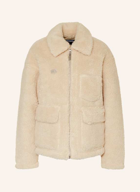 WRSTBHVR ZENNA faux fur jacket BEIGE