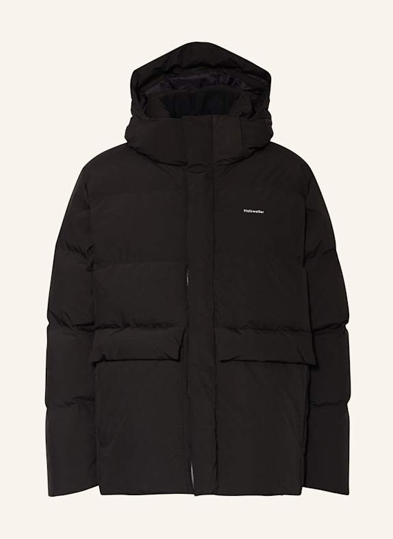 HOLZWEILER DOVRE down jacket with detachable hood BLACK
