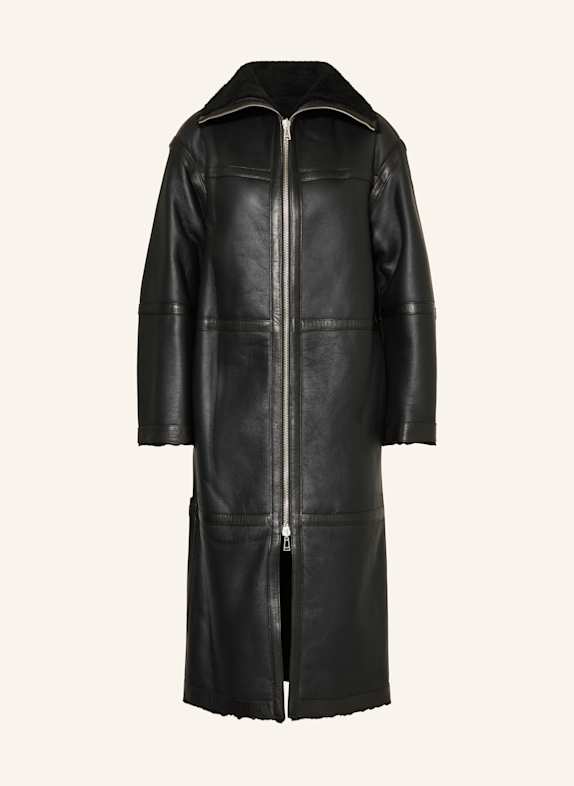 BELSTAFF Płaszcz skórzany HELIX CZARNY