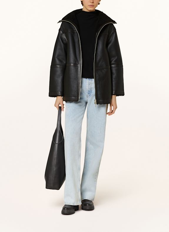 BELSTAFF Lederjacke SCHWARZ