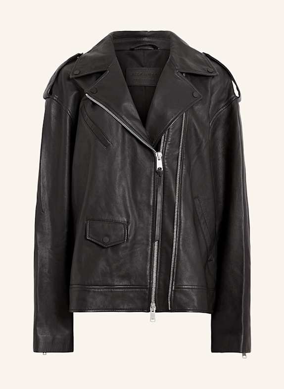 ALLSAINTS DAYLEN leather jacket BLACK