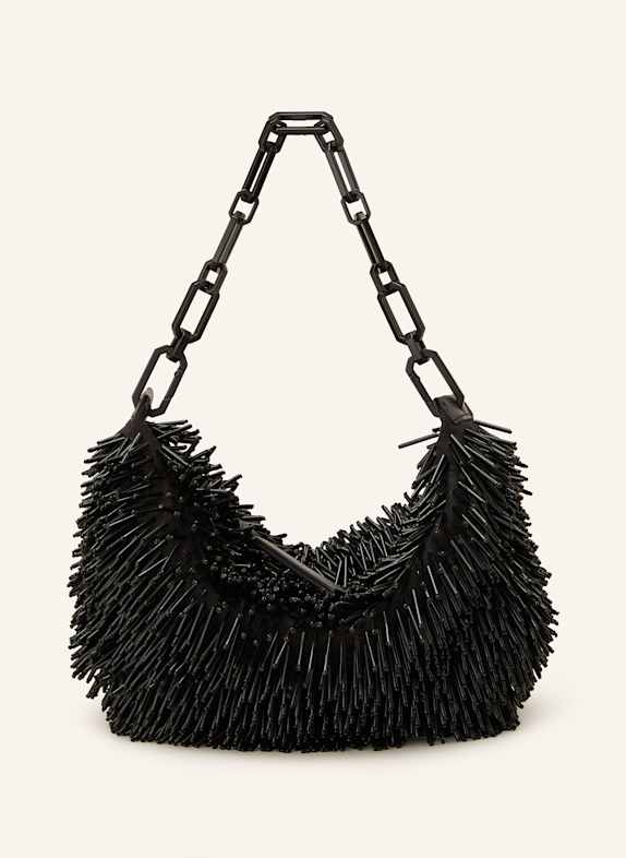 ALLSAINTS Clutch MADEA mit Schmucksteinen SCHWARZ