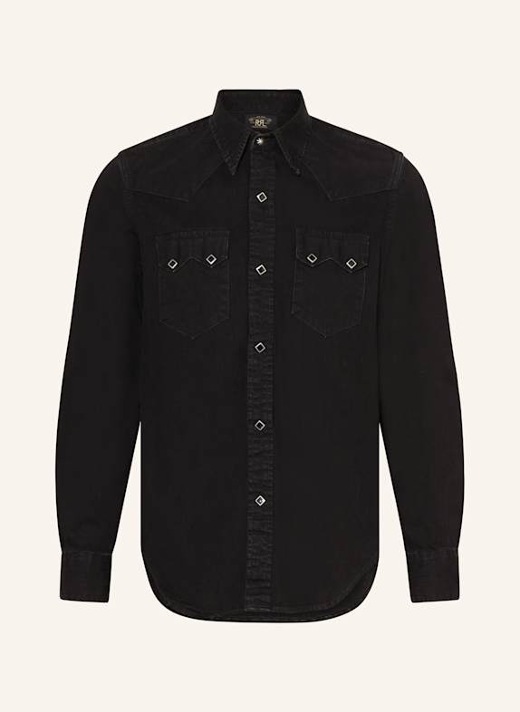 RRL Denim shirt slim fit BLACK