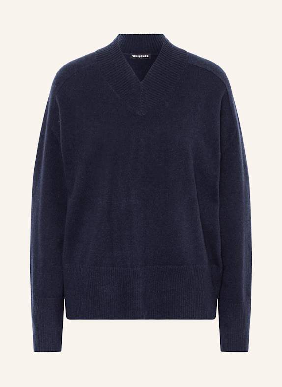 WHISTLES Cashmere-Pullover DUNKELBLAU