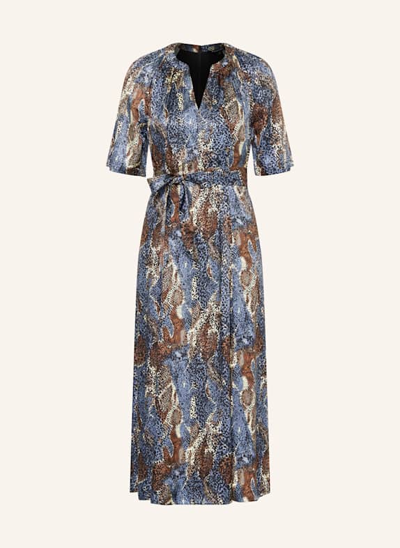 WHISTLES MARLOW dress DARK BLUE/ BLACK/ BEIGE