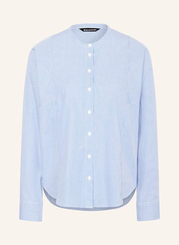 WHISTLES Bluse HELLBLAU/ WEISS