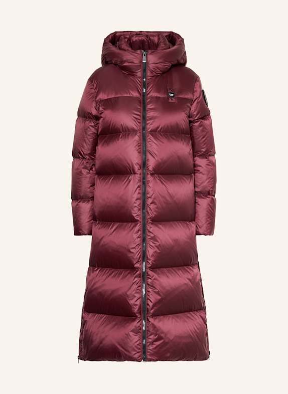 Blauer Daunenmantel CELIA DUNKELROT