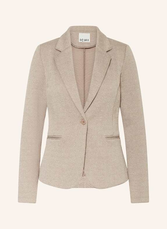 ICHI Jacquard-Blazer IHKATE BRAUN/ CREME