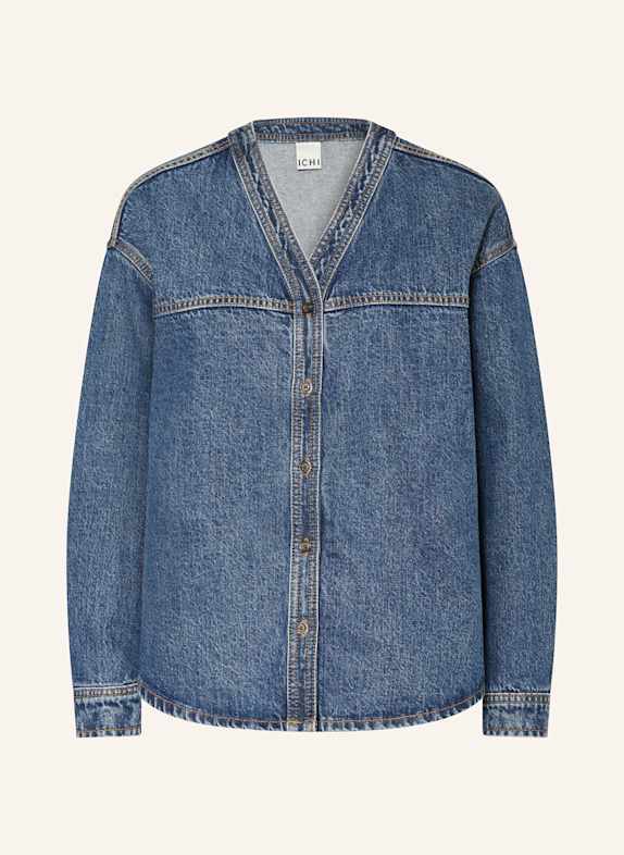 ICHI Jeansbluse IHAVENY DUNKELBLAU