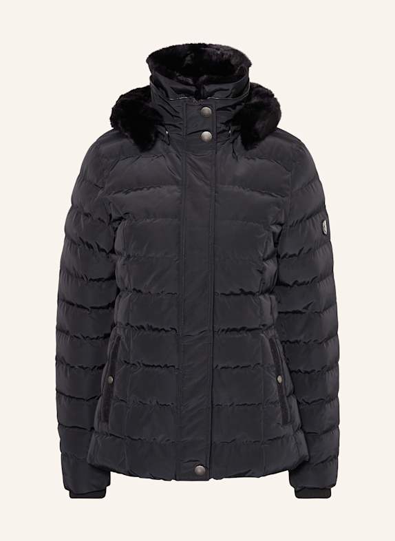 WELLENSTEYN Steppjacke SANTORIN SANT mit DUPONT™ SORONA®-Isolierung und abnehmbarem Kunstfell DUNKELBLAU