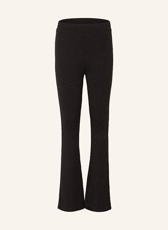 ONLY Jerseyhose mit Glitzergarn SCHWARZ