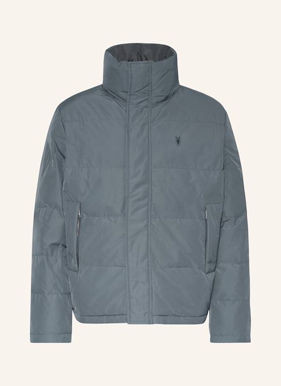 ALLSAINTS Reversible quilted jacket NOVERN BLUE GRAY