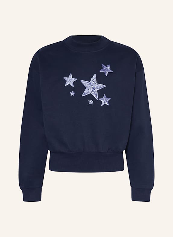 name it Sweatshirt mit Pailletten DUNKELBLAU/ LILA