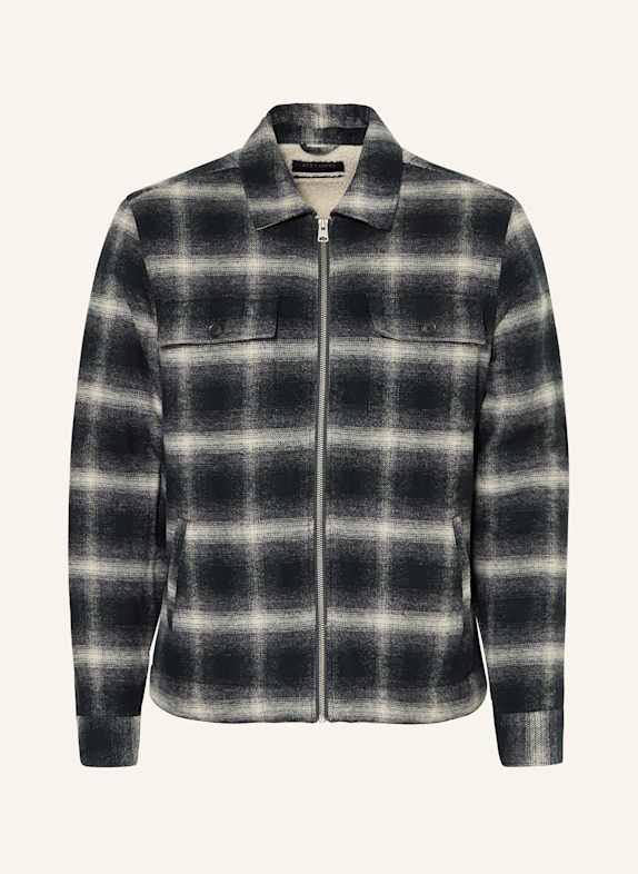 ALLSAINTS M Speed Half Zip Jacket DARK BLUE/ GRAY