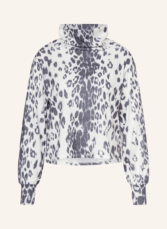 monari Rollkragenshirt WEISS/ GRAU