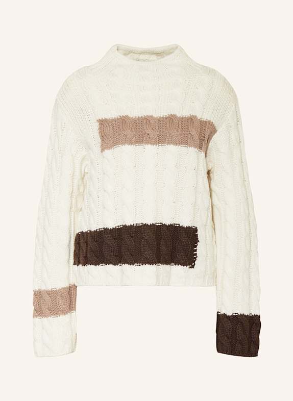 monari Pullover WEISS/ HELLBRAUN/ DUNKELBRAUN