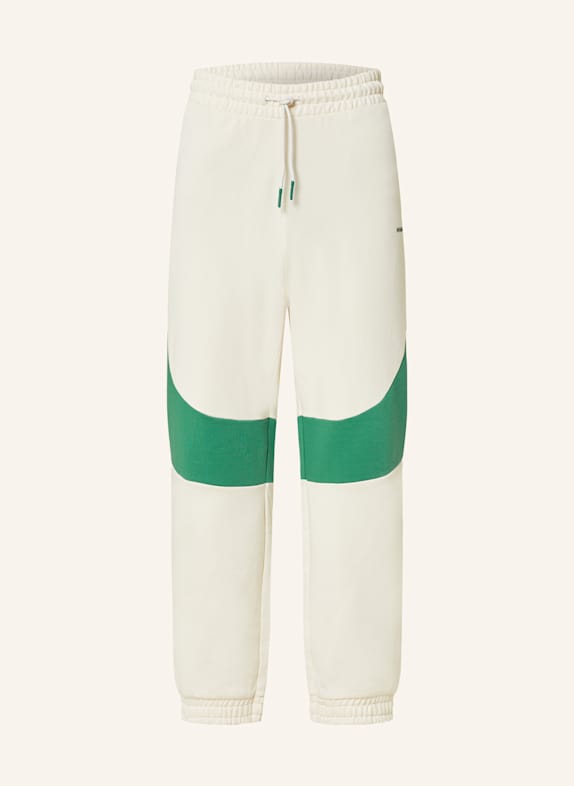 HUGO BLUE Sweatpants NABLOCKE ECRU/ GRÜN