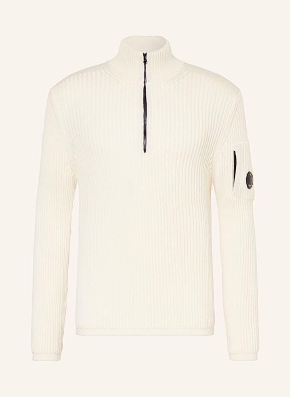 C.P. COMPANY Sweter typu troyer ECRU