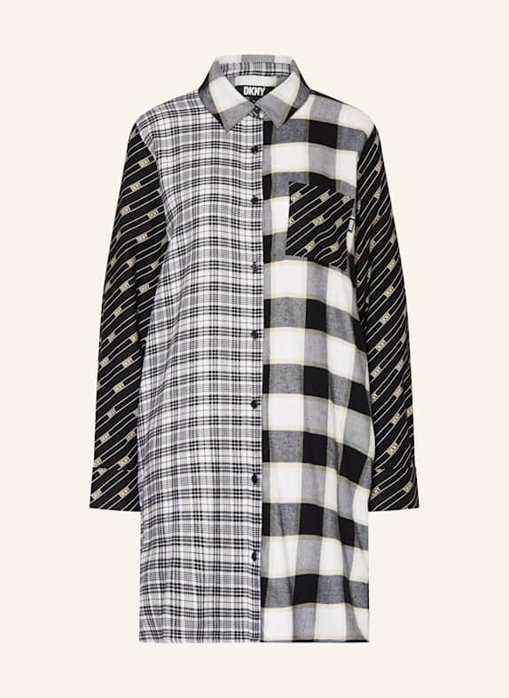 DKNY MATCH nightgown & RELAX BLACK/ WHITE