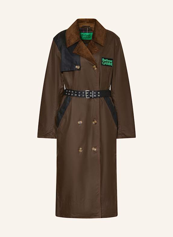 Barbour Trenchcoat BRAUN/ SCHWARZ