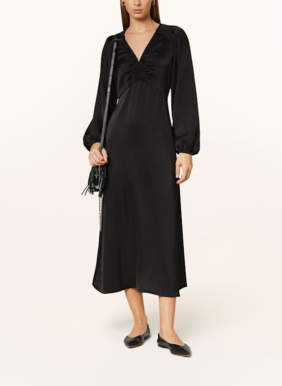 NEO NOIR Satinkleid ISOBEL SCHWARZ