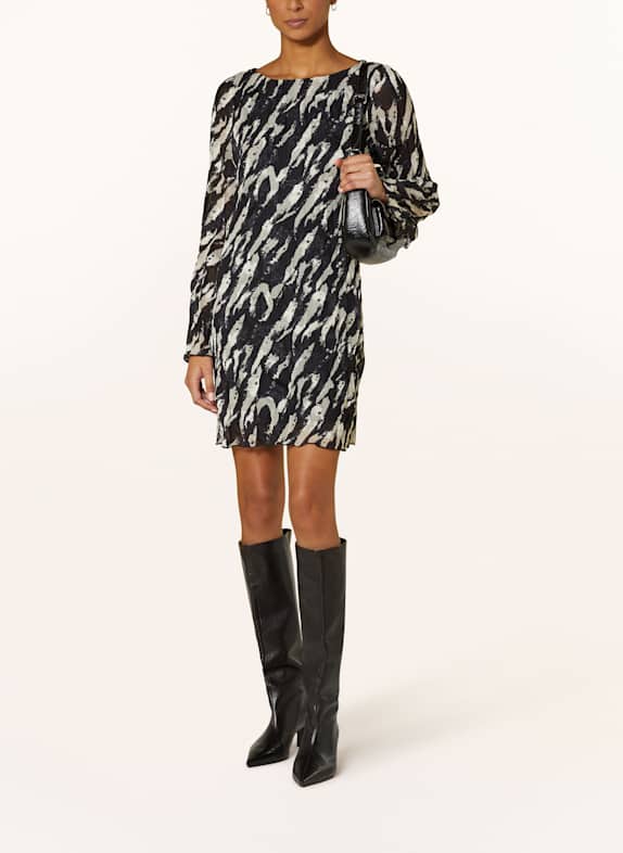 NEO NOIR Kleid LUNI SCHWARZ/ HELLGRAU