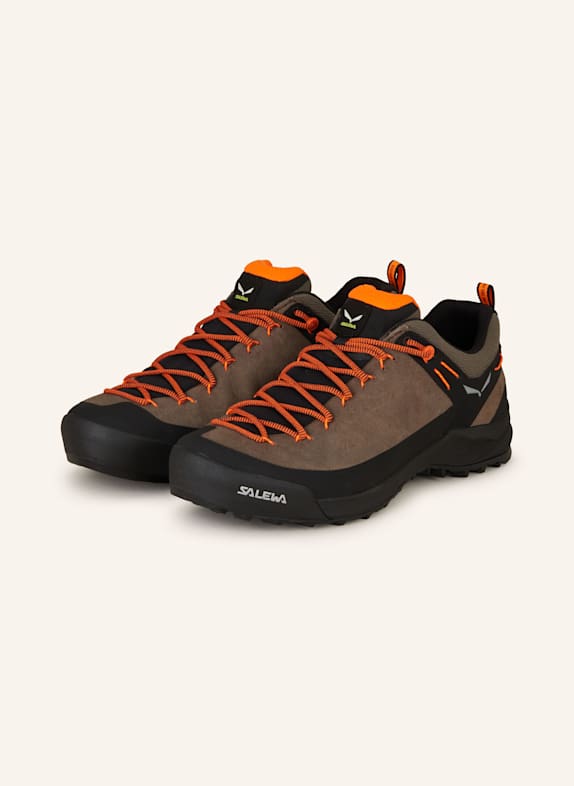 SALEWA WILDFIRE LEATHER trekking shoes TAUPE/ BLACK