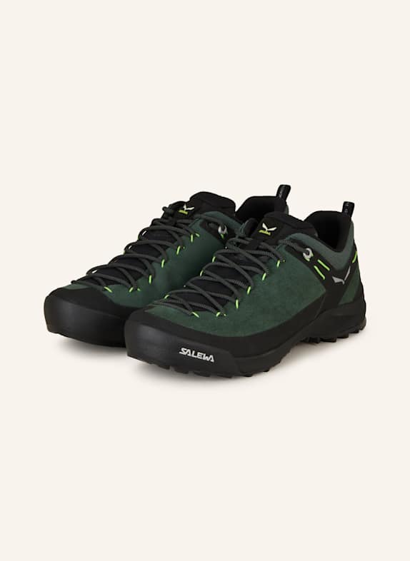 SALEWA WILDFIRE LEATHER trekking shoes DARK GREEN/ BLACK