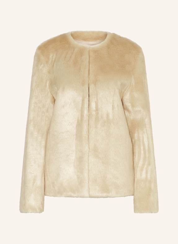 LOULOU STUDIO Kunstfell-Jacke CALISTA BEIGE