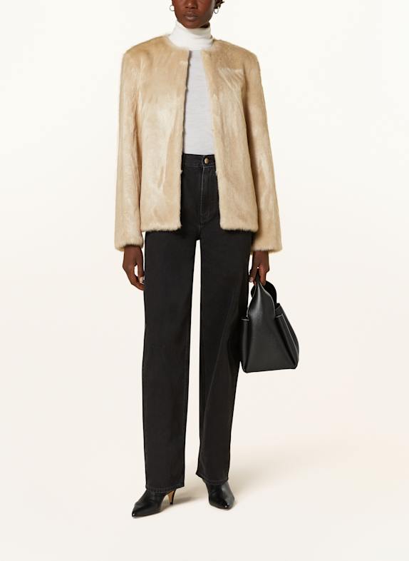 LOULOU DE SAISON Kunstfell-Jacke CALISTA BEIGE